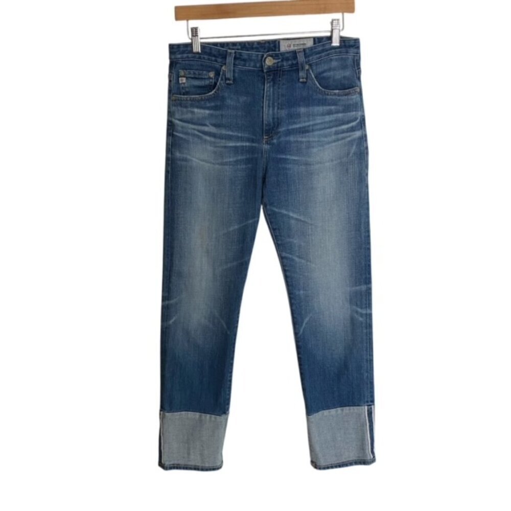 AG- Adriano Goldschmied The Isabelle High Rise Straight Crop Jeans 28